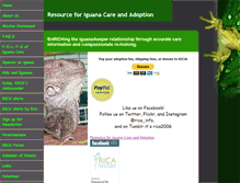 Tablet Screenshot of iguanaresource.org